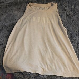 NOBULL Women's Beige Graphic Muscle Tank